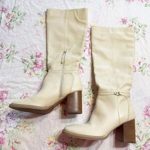 Sam Edelman Elsy Eggshell High Leather Boots
